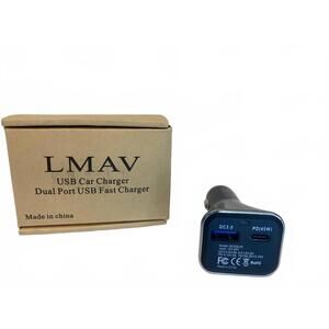 LMAV USB Car Charger Dual Port Fast Charger Brand New In Box